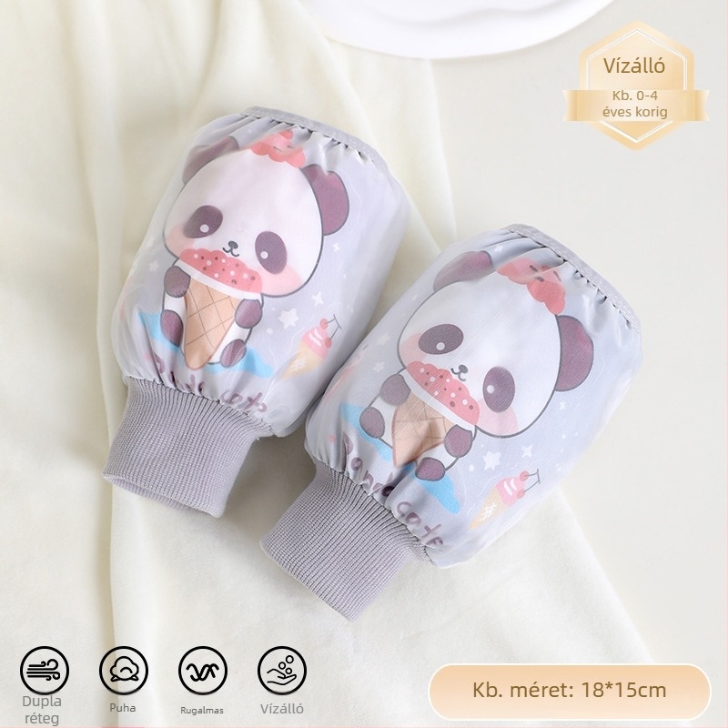 Gyerekek író ujjvédő, uniszex, karikatúra mintás, dupla rétegű vízálló és anti-szennyező, Ruiya bevonat, 2025 ősz