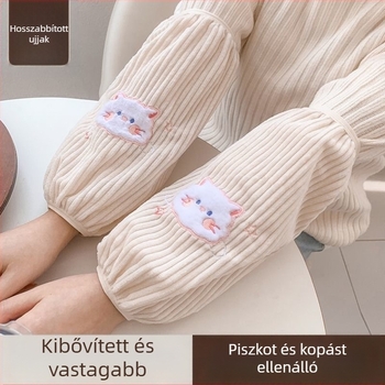 A-186 Ujjvédők felnőtt nők számára – nyúl szőre, foltálló, hímzett