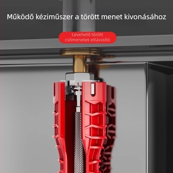 Konyhai mosogató csaptelep szerelőkulcsa, 8-in-1 multifunkciós eszköz lazításra és anyák rögzítésére; Márka The First Force; Tanúsítvány: Nincs; Anyag: Egyéb; Stílus: Modern és minimalist