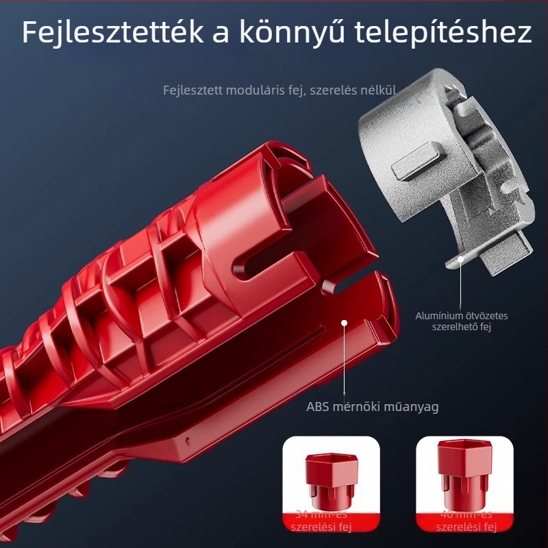 Konyhai mosogató csaptelep szerelőkulcsa, 8-in-1 multifunkciós eszköz lazításra és anyák rögzítésére; Márka The First Force; Tanúsítvány: Nincs; Anyag: Egyéb; Stílus: Modern és minimalist