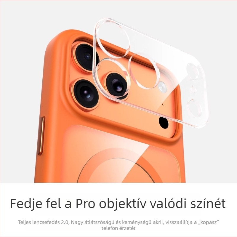 iPhone 17 Pro Max átlátszó mágneses tok – teljes körű lencsevédelmet nyújt
