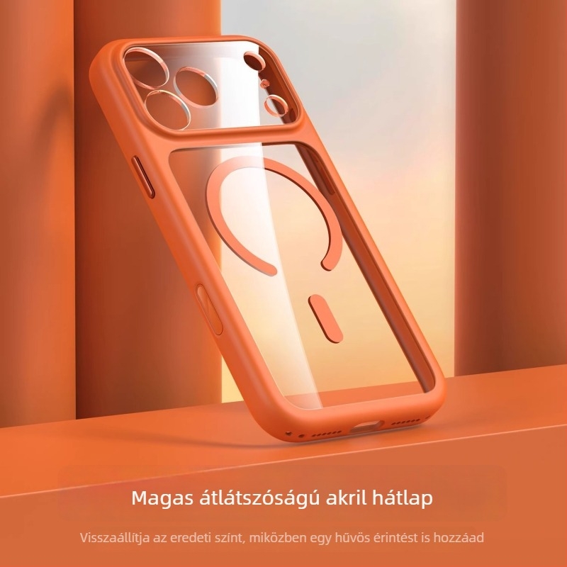 iPhone 17 Pro Max átlátszó mágneses tok – teljes körű lencsevédelmet nyújt