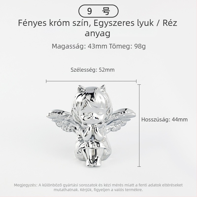 Szekrényajtó fogantyú - Réz, Szálcsiszolt felület, Modell 03, Világos luxus stílus