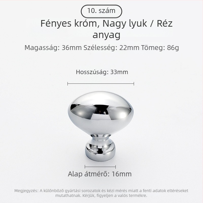 Szekrényajtó fogantyú - Réz, Szálcsiszolt felület, Modell 03, Világos luxus stílus