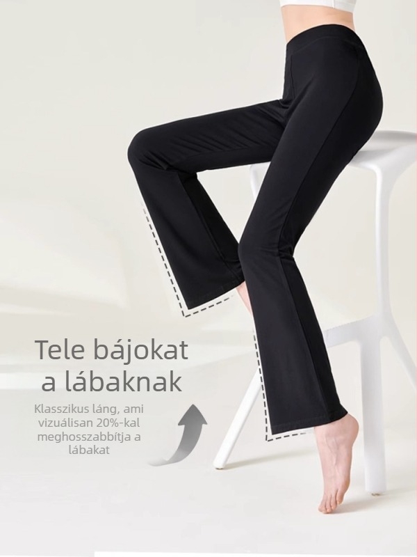 Női Modern Tánc Nadrág Edzésre – slim-fit, egyenes szabású (Viszkóz 95%+, Nő, Színpadi viselet, 2025 Nyár)