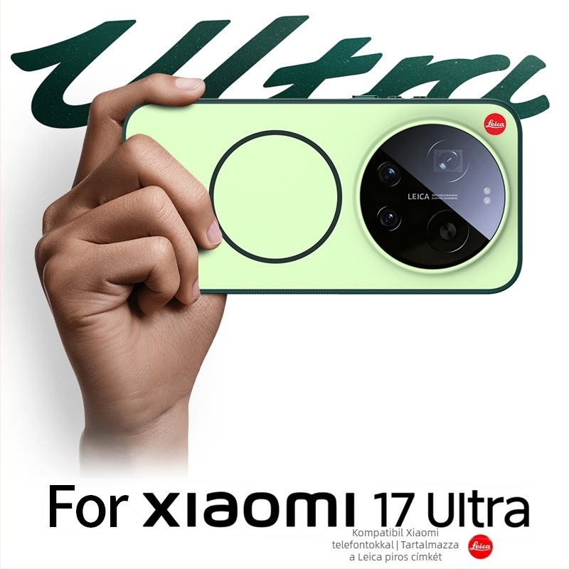 Xiaomi 17 Ultra telefontok - kétin-1 dizájn puha élű és kemény hátlappal, akrilból; matt felület; ujjlenyomat-mentes
