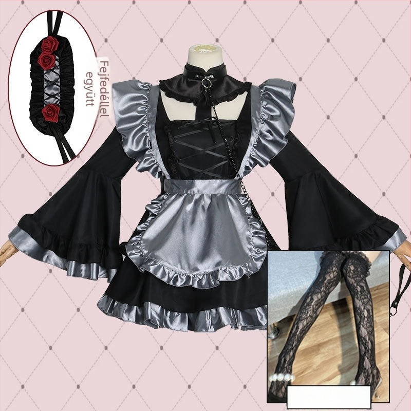 Öltöztető baba Xiaoyao egyenruha Lolita cosplay, puha poliészteranyag, női szerep