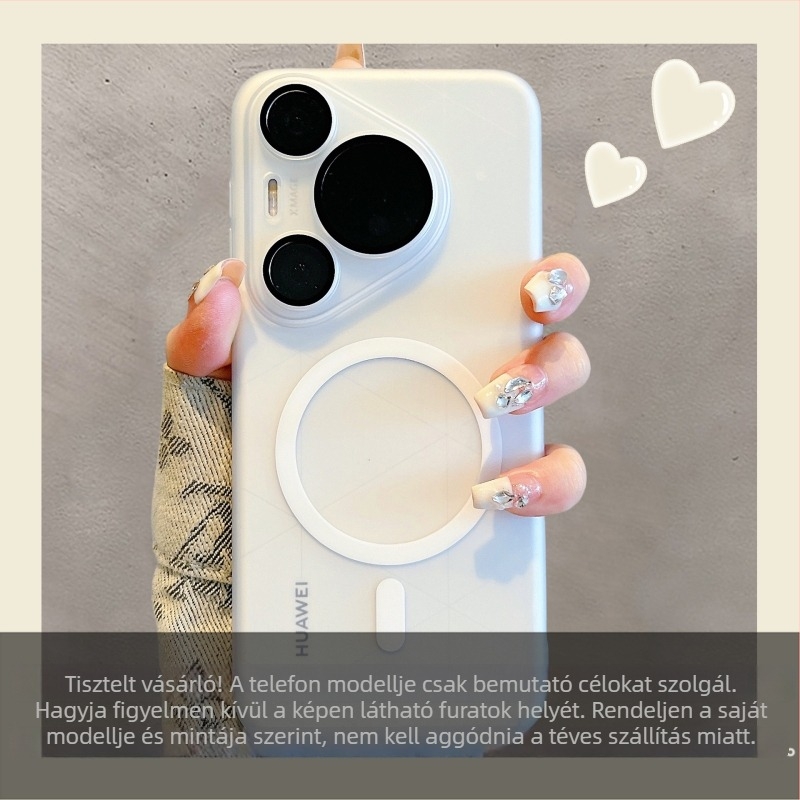 Huawei Pura90Pro tok, ultrakönnyen vékony mágneses, matt felülettel, beépített lencsevédővel, Mate80Prohoz
