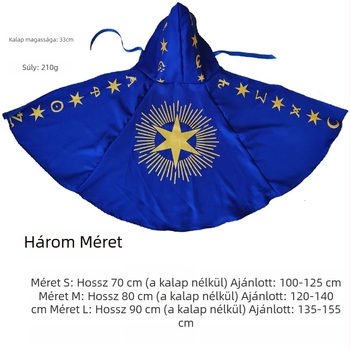 Halloween gyerek jelmez – köpeny, Lycra, 90% fő anyag, 10% bélés, színpadi jelmez, 17 év alattiaknak, Yule márka