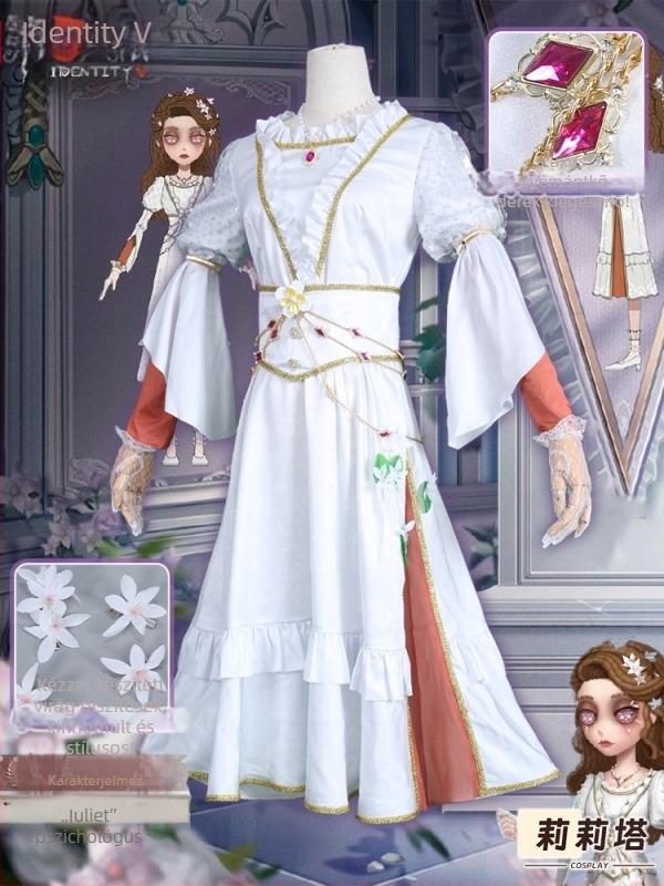 Női cosplay kosztüm – Juliet által inspirált túlélő pszichológus, poliészter és spandex, 2024 nyár