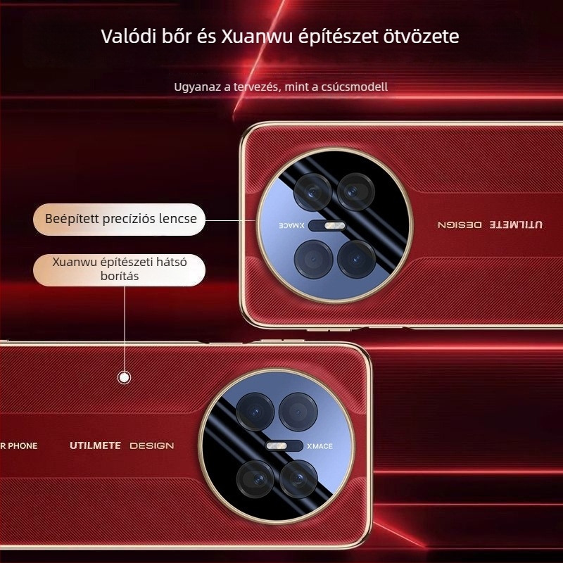 Huawei Mate70Air hátlap – mesterséges bőr, elektroplakálás, csúszásálló, leesés elleni védelem, esztétikai megjelenés javítása