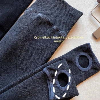 Spandex harisnya, vastag és meleg, egyszínű, egy darabból készült