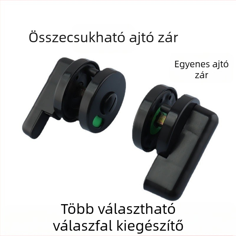 Publikus mosdó válaszfal záróelem foglalt/nincs foglalva kijelzővel | Műanyag | Sowegu | Két darabos készlet | Modern minimalizmus