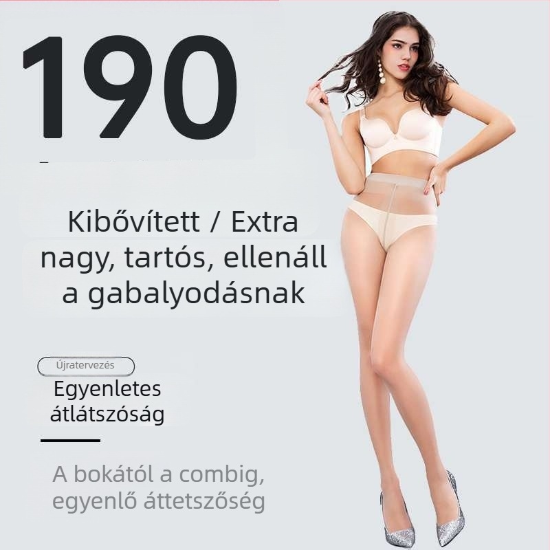 Sima nejlonharisnya matt felülettel, anti-snag, ultra vékony, T-Crotch dizájn