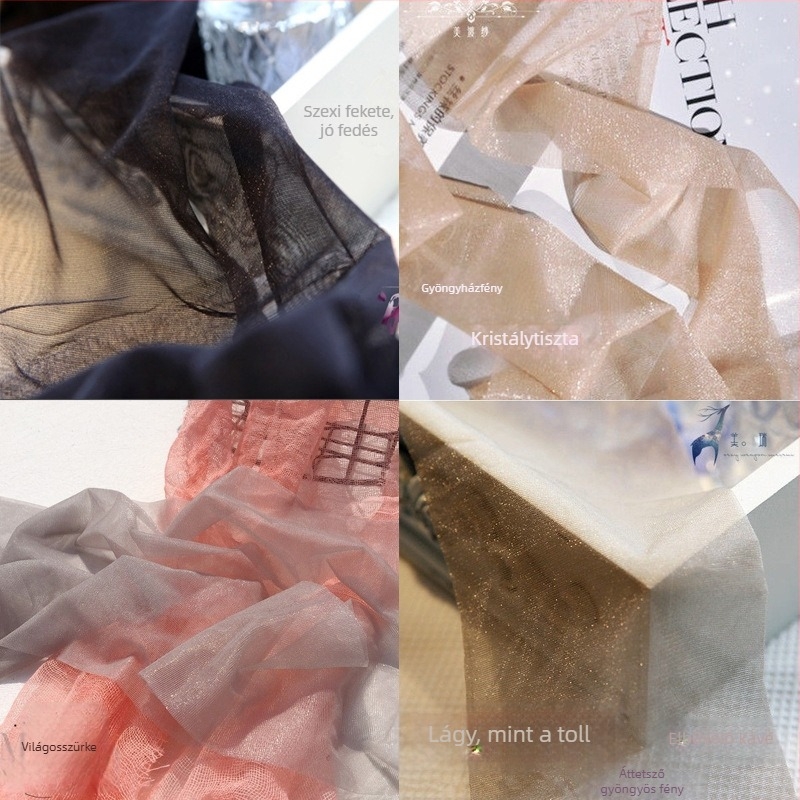 Sima nejlonharisnya matt felülettel, anti-snag, ultra vékony, T-Crotch dizájn