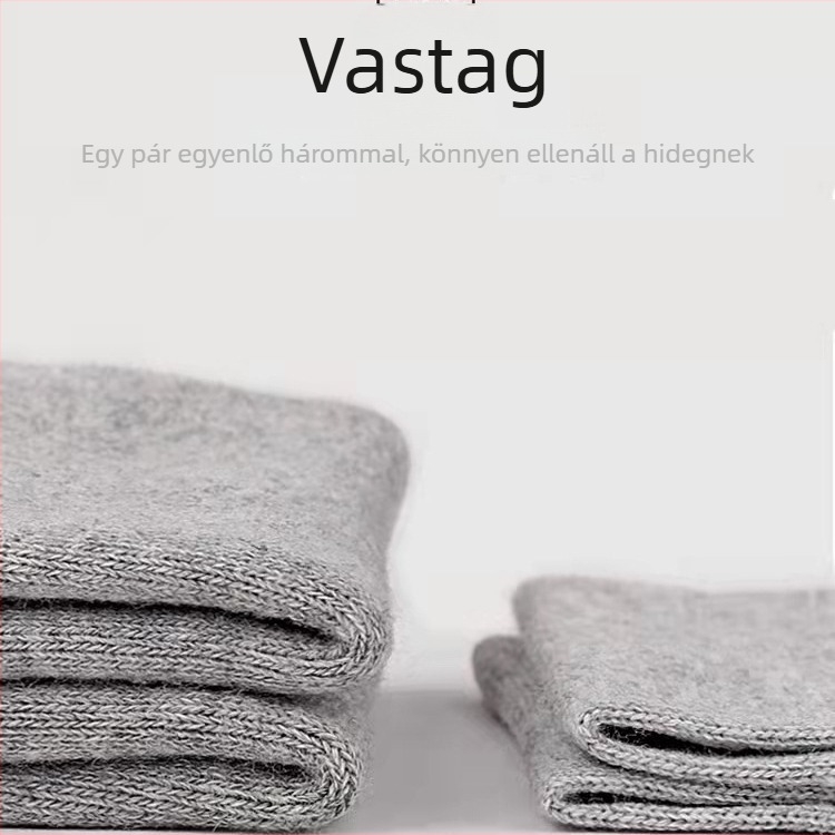 Szétválasztott ujjas pamut zokni, uniszex, magas szárú, egyszínű, nedvszívó