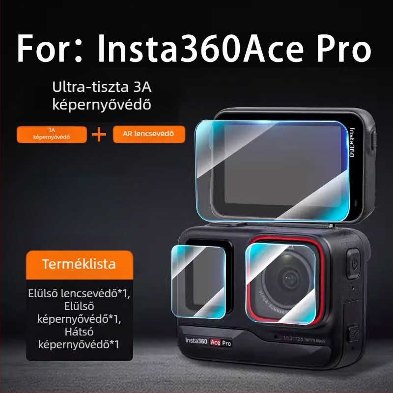 Anti-reflektív képernyővédő Insta360 Luna Ultra sportkamera Pro2 3A