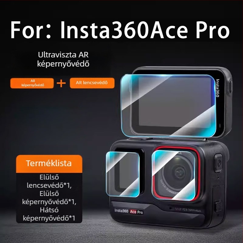 Anti-reflektív képernyővédő Insta360 Luna Ultra sportkamera Pro2 3A
