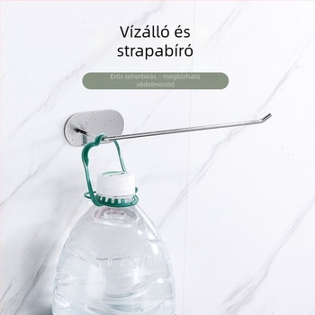 Rozsdamentes acélból készült falra szerelhető papírtörlőtartó, kör alakú, skandináv stílus