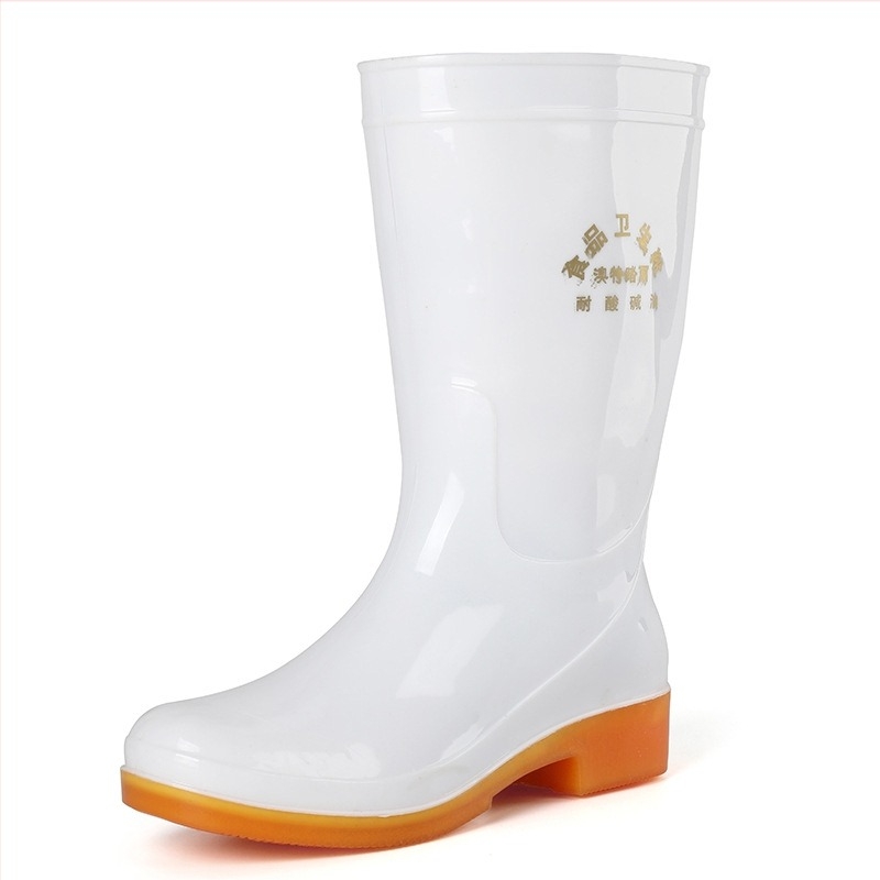 Női PVC esőcsizmák középmagas szárú, alacsony sarkú 1–3 cm, vízálló, egyszínű dizájn, márka Aote Tread Rain