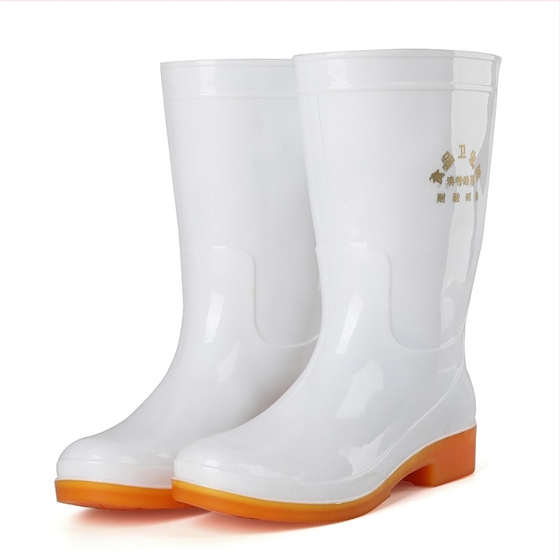 Női PVC esőcsizmák középmagas szárú, alacsony sarkú 1–3 cm, vízálló, egyszínű dizájn, márka Aote Tread Rain