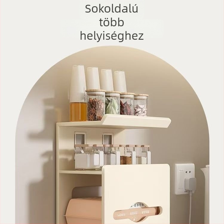 Fali WC-papír tároló és tartó | Szénacél, húzható papír, vízálló, modern minimalista stílus, alkalmas fürdőszobára, konyhára vagy hotelre