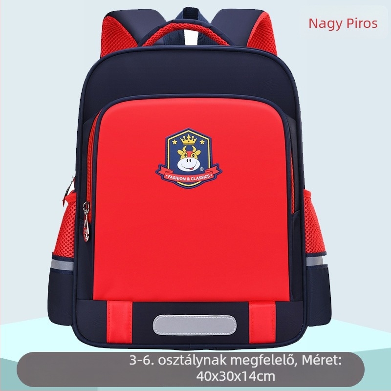 Uniszex gyerekeknek, ultra-könnyű poliészter iskolai hátizsák ívelt vállpántokkal, testreszabható mintával, 1–2. osztály számára
