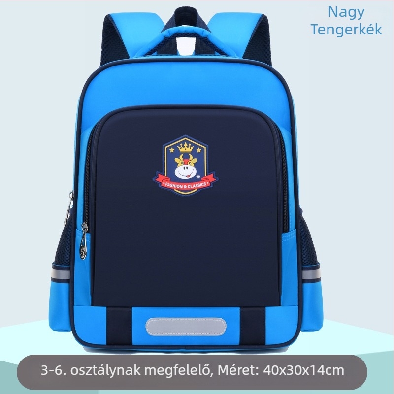 Uniszex gyerekeknek, ultra-könnyű poliészter iskolai hátizsák ívelt vállpántokkal, testreszabható mintával, 1–2. osztály számára