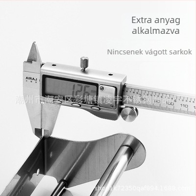 304 rozsdamentes acél toalettpapír tartó, fúrás nélküli szerelés, polírozott felület, fürdőszobába és szállodába