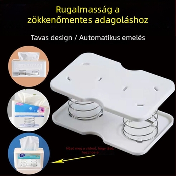 Papírtörlő tartó, modern minimál stílus, PP anyag, modell 69965, többfunkciós