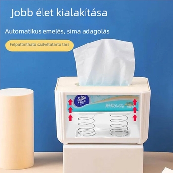 Papírtörlő tartó, modern minimál stílus, PP anyag, modell 69965, többfunkciós