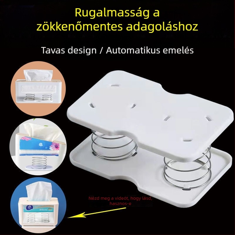 Papírtörlő tartó, modern minimál stílus, PP anyag, modell 69965, többfunkciós