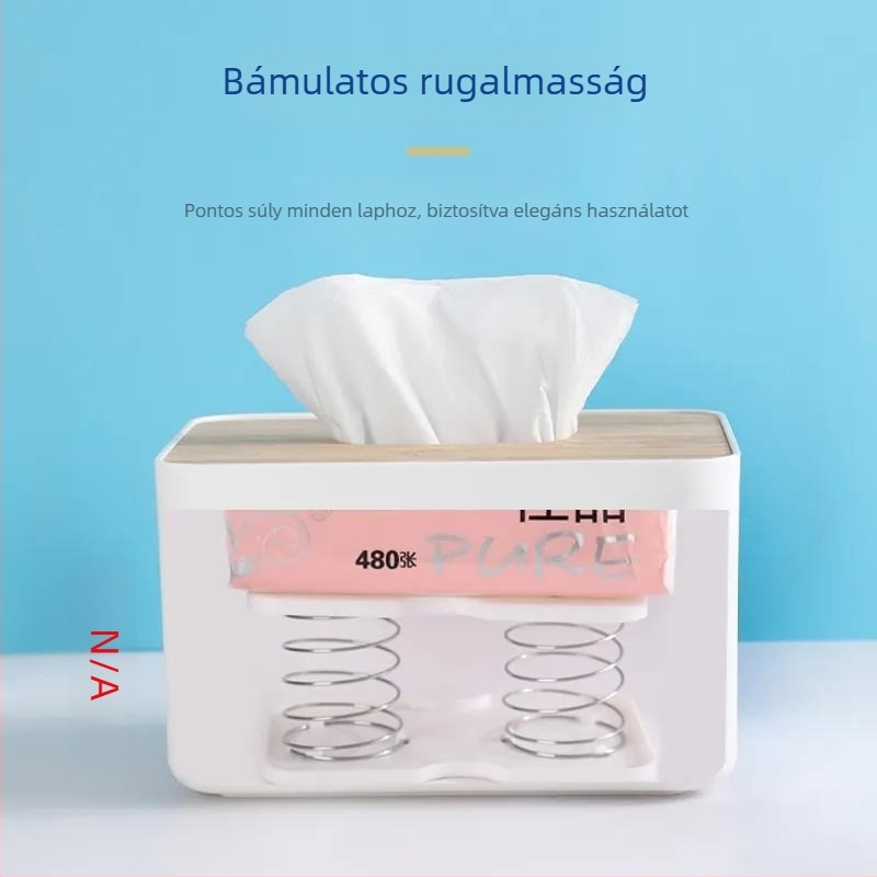 Papírtörlő tartó, modern minimál stílus, PP anyag, modell 69965, többfunkciós