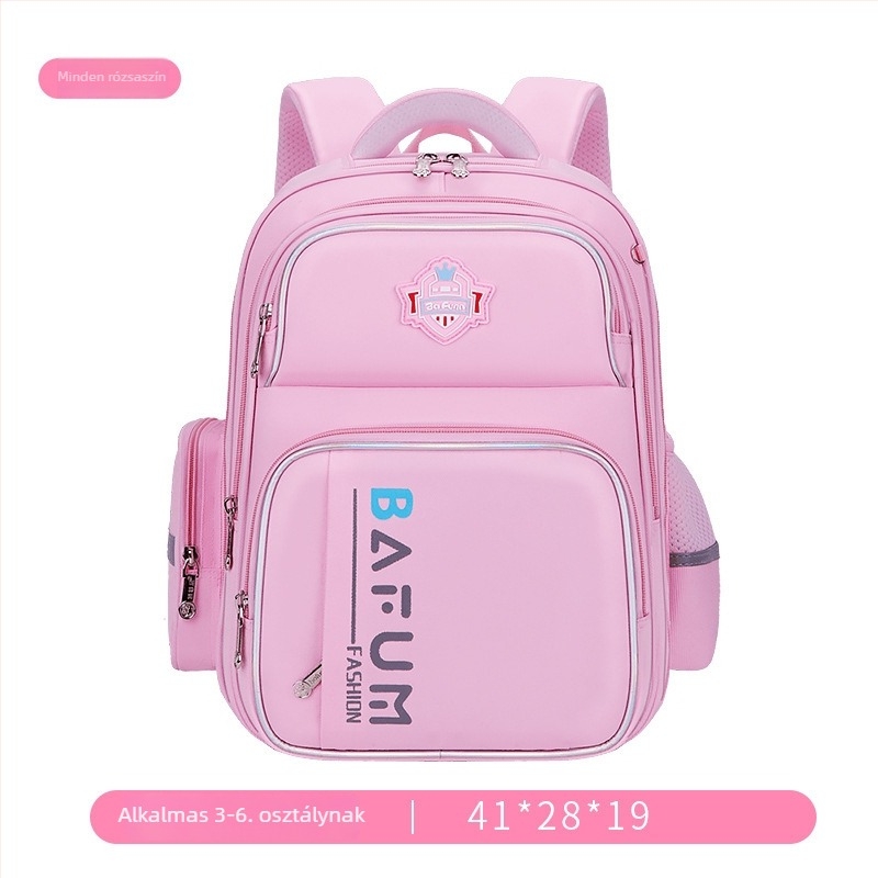 6–12 éves gyermekek iskolai hátizsáka, könnyű, gerincvédő terheléscsökkentés, nagy kapacitás, Oxford anyag, ívelt vállpántok