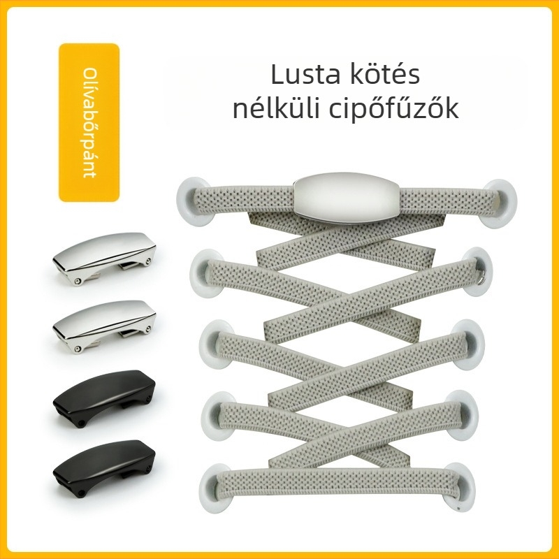 Sobu – kötés nélküli cipőfűző csat (Lazy Shoelace Buckle) – cipő kiegészítő; alkalmas Sneakers, Bakancs, Casual Shoes, Work Shoes; Márka: Sobu; egész éves használatra
