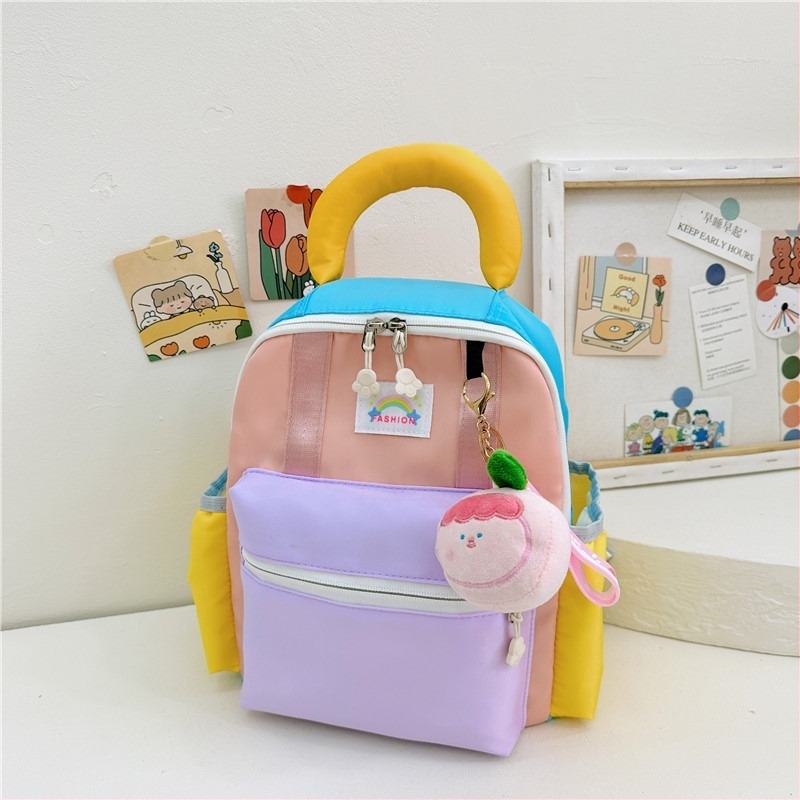 Gyerek hátizsák YXCHTOG – Oxford anyag, lélegző, ultra könnyű, bővíthető, görbült vállpántok, geometriai minta