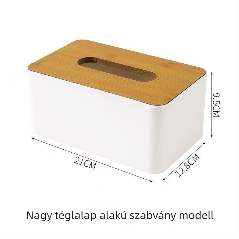 Papírzsepi tartó doboz, PP anyag, modern minimalist stílus, asztali kivitel, modell J52585