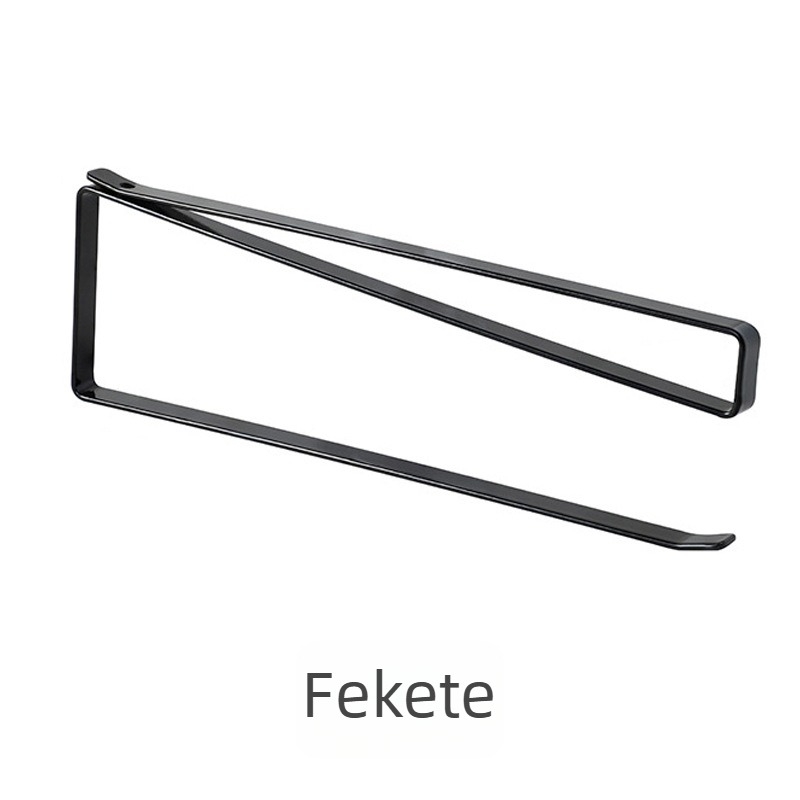 Vasból készült konyhai papírtartó fogas – szekrényre szerelhető, festett felület, modern letisztult stílus, magáncímkézésre alkalmas