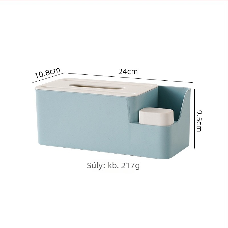 Műanyag zsebkendő tartó, vízálló és többfunkciós, kompatibilis a levehető papírzsebkendőkkel, modern minimalist design, alkalmas nappalira, autóra és fürdőszobára