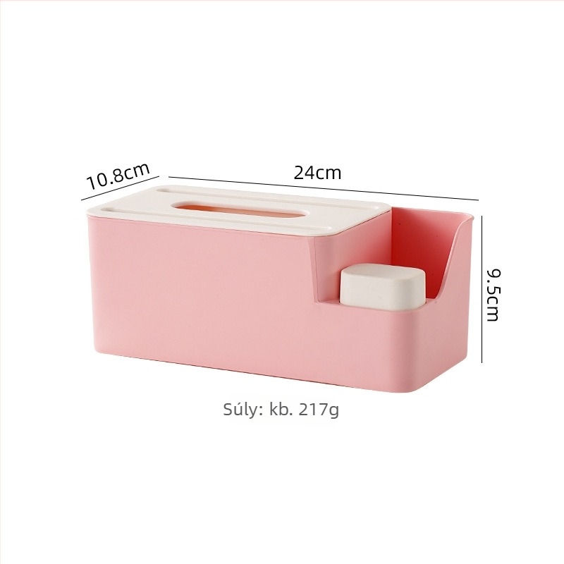 Műanyag zsebkendő tartó, vízálló és többfunkciós, kompatibilis a levehető papírzsebkendőkkel, modern minimalist design, alkalmas nappalira, autóra és fürdőszobára