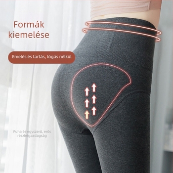 Magas derekú, halcsont mintázatú formázó leggings pamutbéléssel és fleece béléssel, vastagított, karcsúsító hatású, fenéket emelő, külső viseletre nőknak