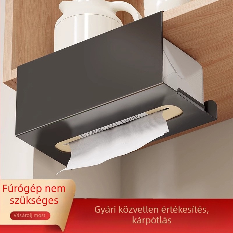 Evesigar papírtörlő doboz, modern minimalista stílus, többfunkciós, alkalmas levehető papírtörlőkre, modell 2076078899622839552