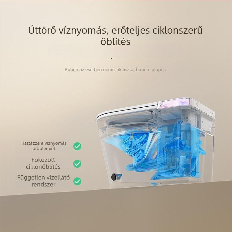 Okos WC-fedél azonnali vízmelegítéssel, állítható vízhőmérséklet, fűtött ülőfelület, önisztító fúvóka, távirányító