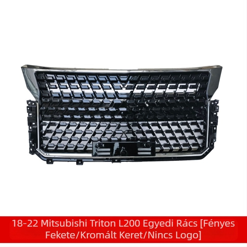 ABS Műanyag elülső lökhárító légbeömlő háló keret Mitsubishi Triton L200 2018-2022