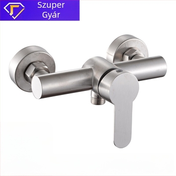 Crane Crown 304 rozsdamentes acél beépített zuhany- és káds csaptele kerámia patron 40, 0–90°C, 25 mm bemenetek