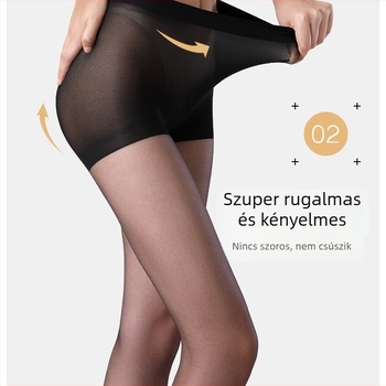Hölgyeknek szóló harisnyanadrág a derekán karcsúsítással és fenékemeléssel, légáteresztő hálós szerkezet, nylon, anti-szakadás