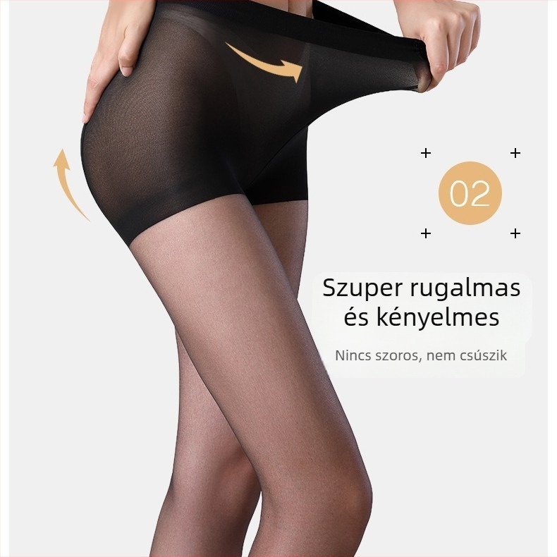 Hölgyeknek szóló harisnyanadrág a derekán karcsúsítással és fenékemeléssel, légáteresztő hálós szerkezet, nylon, anti-szakadás