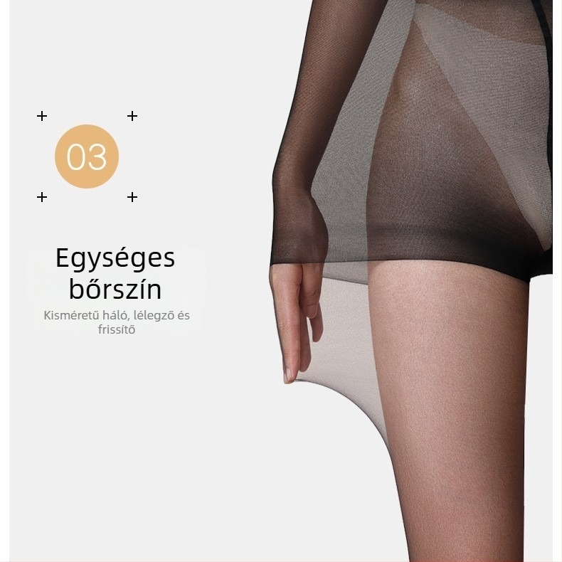 Hölgyeknek szóló harisnyanadrág a derekán karcsúsítással és fenékemeléssel, légáteresztő hálós szerkezet, nylon, anti-szakadás