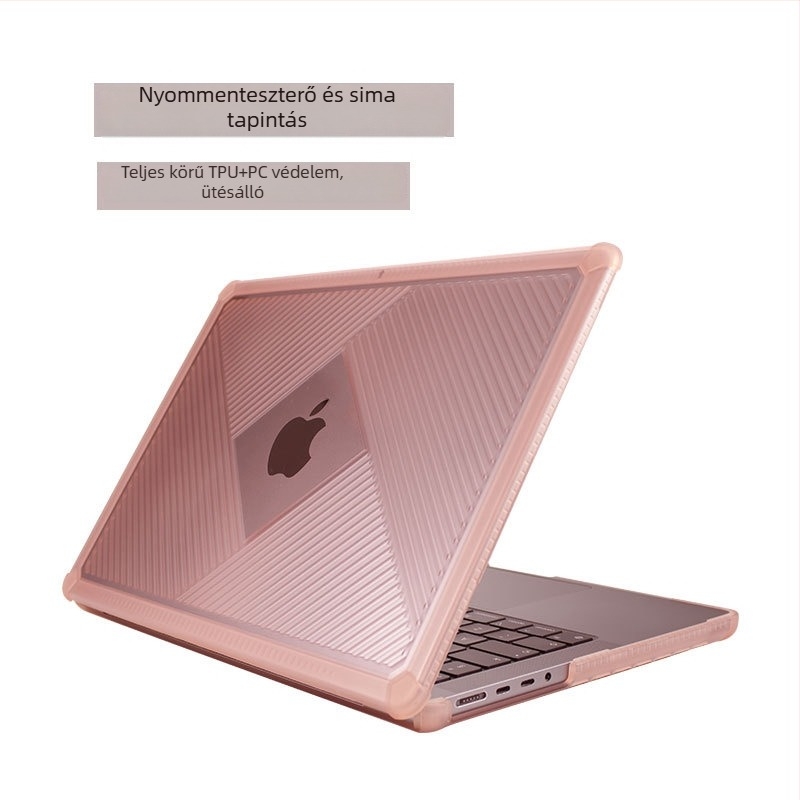 MacBook Pro 14 védőtok, PC+TPU, injektiós formázás, NOVEL, kompatibilis az A2442/A2779/A2918/A2992 modelllel