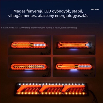 LED hátsó lámpa Steyr light guide tail light | LED fényforrás; Műanyag test; Autókhoz, kisbuszokhoz és teherautókhoz; 50000h élettartam
